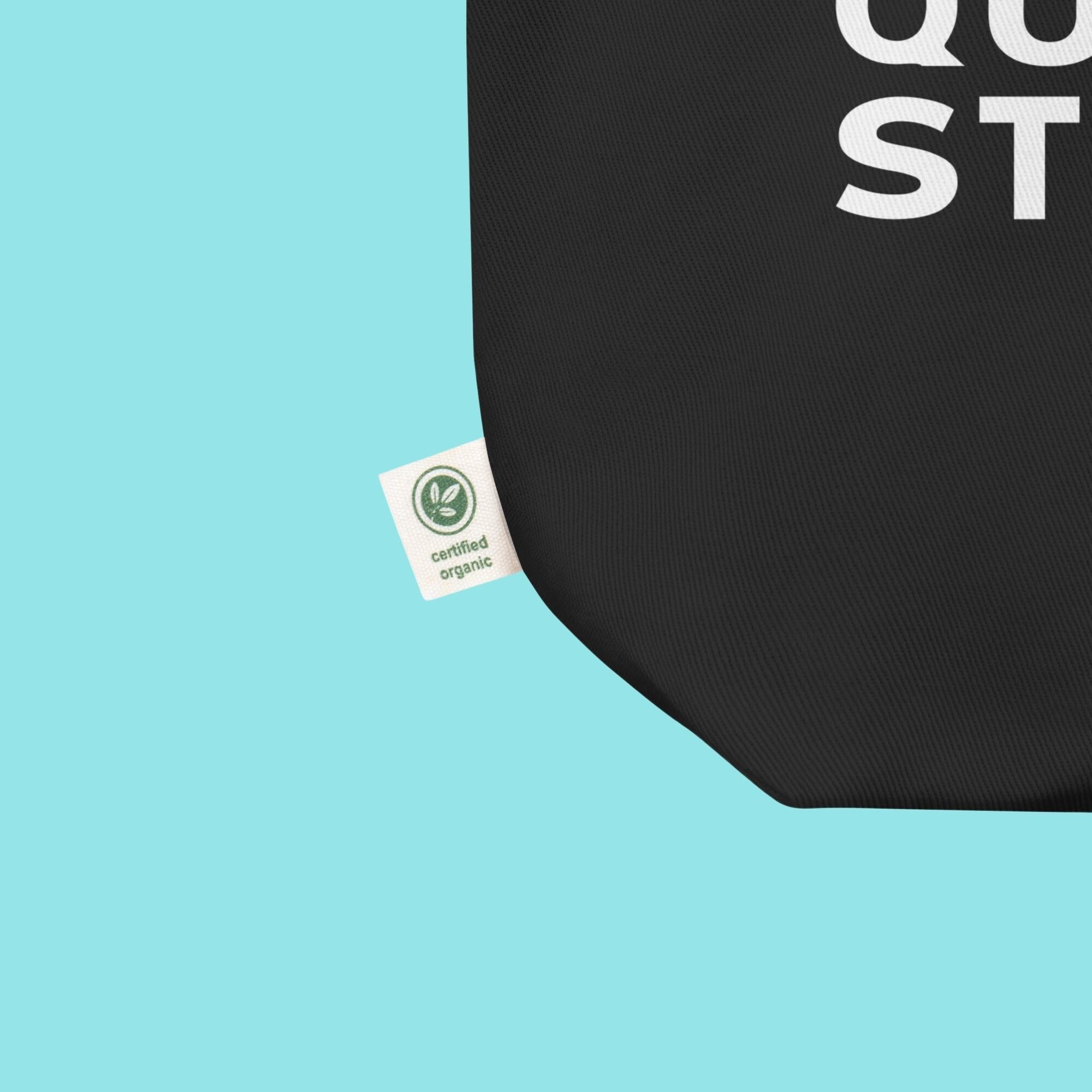 Support Queer Students Durable Eco Tote Bag – Vivid Teal 'T'