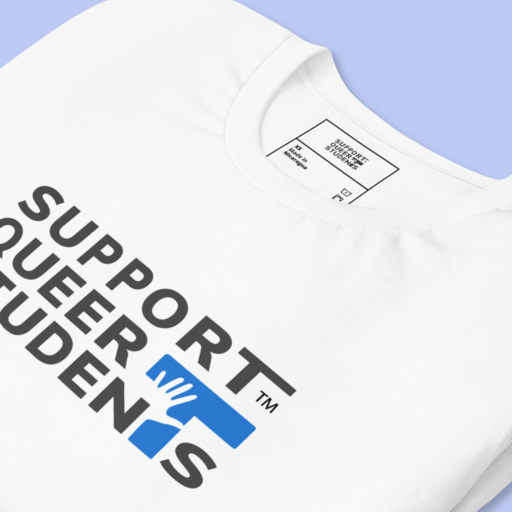 'Ghosty Campus' Tee - Blue 'T'
