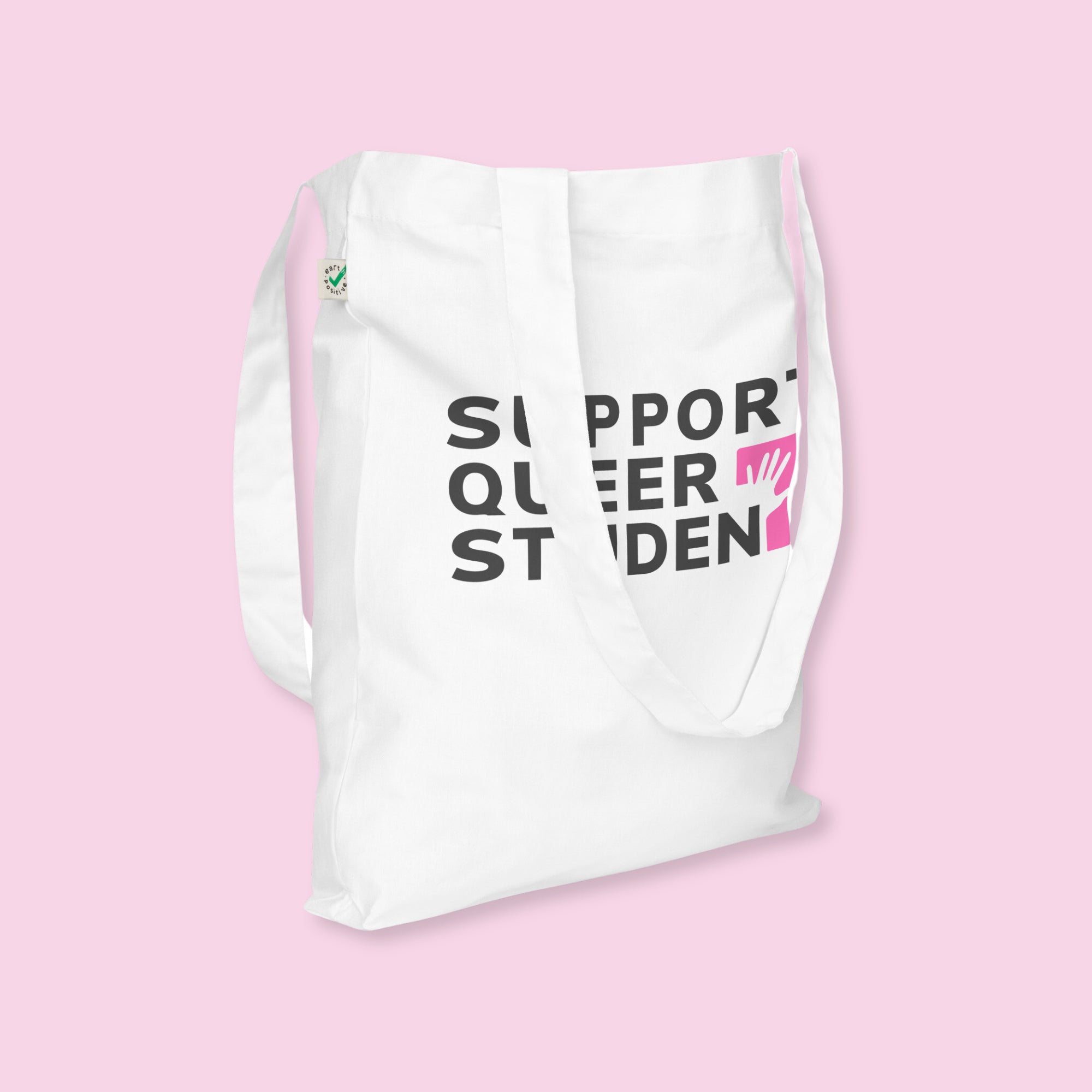 Support Queer Students Lightweight Organic Tote – Bubblegum 'T'