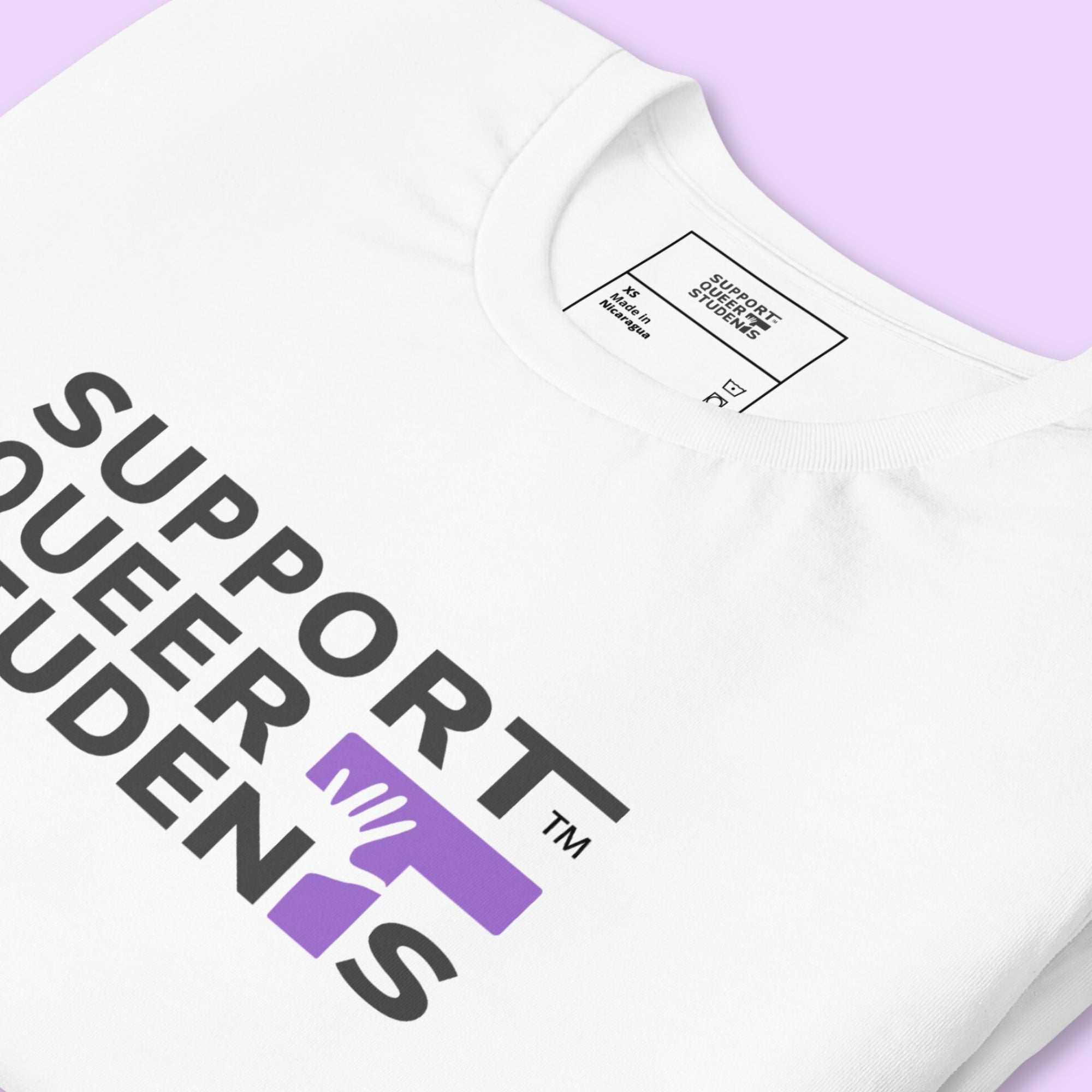 'Ghosty Campus Series' Tee- Purple 'T'