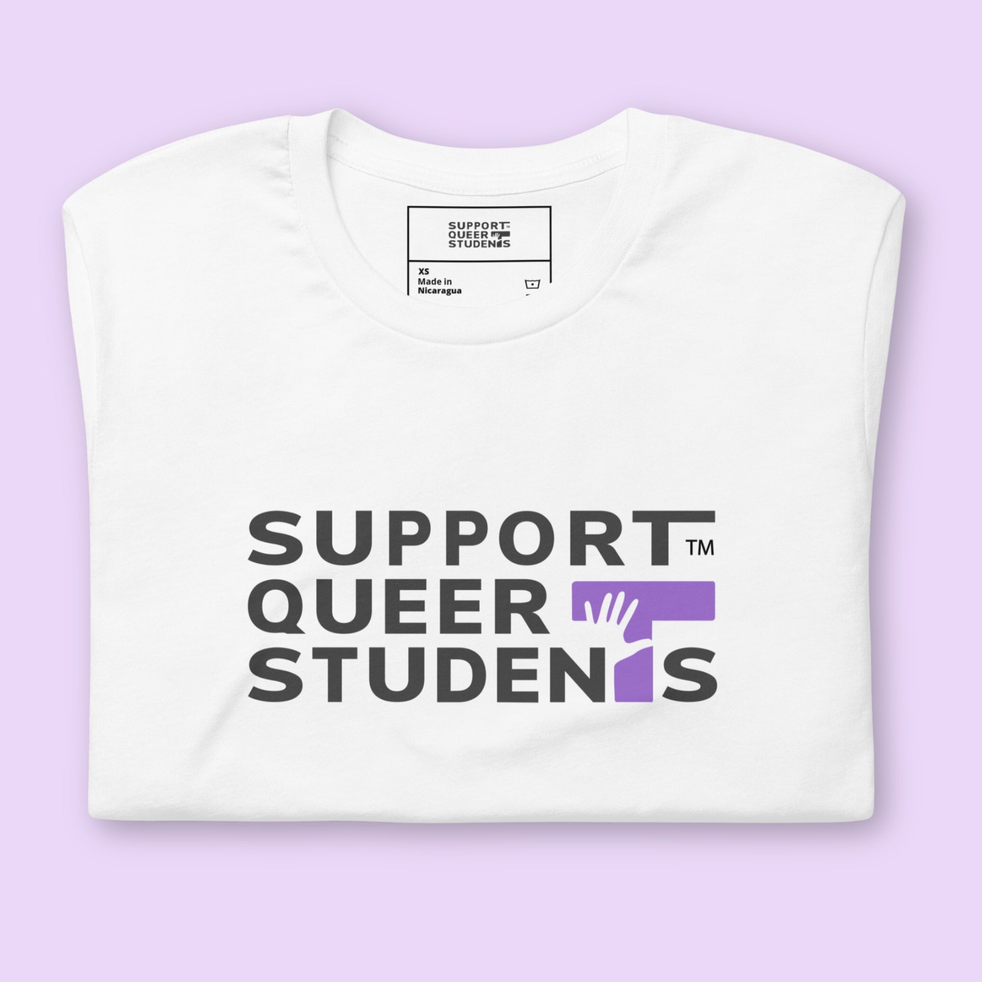 'Ghosty Campus Series' Tee- Purple 'T'