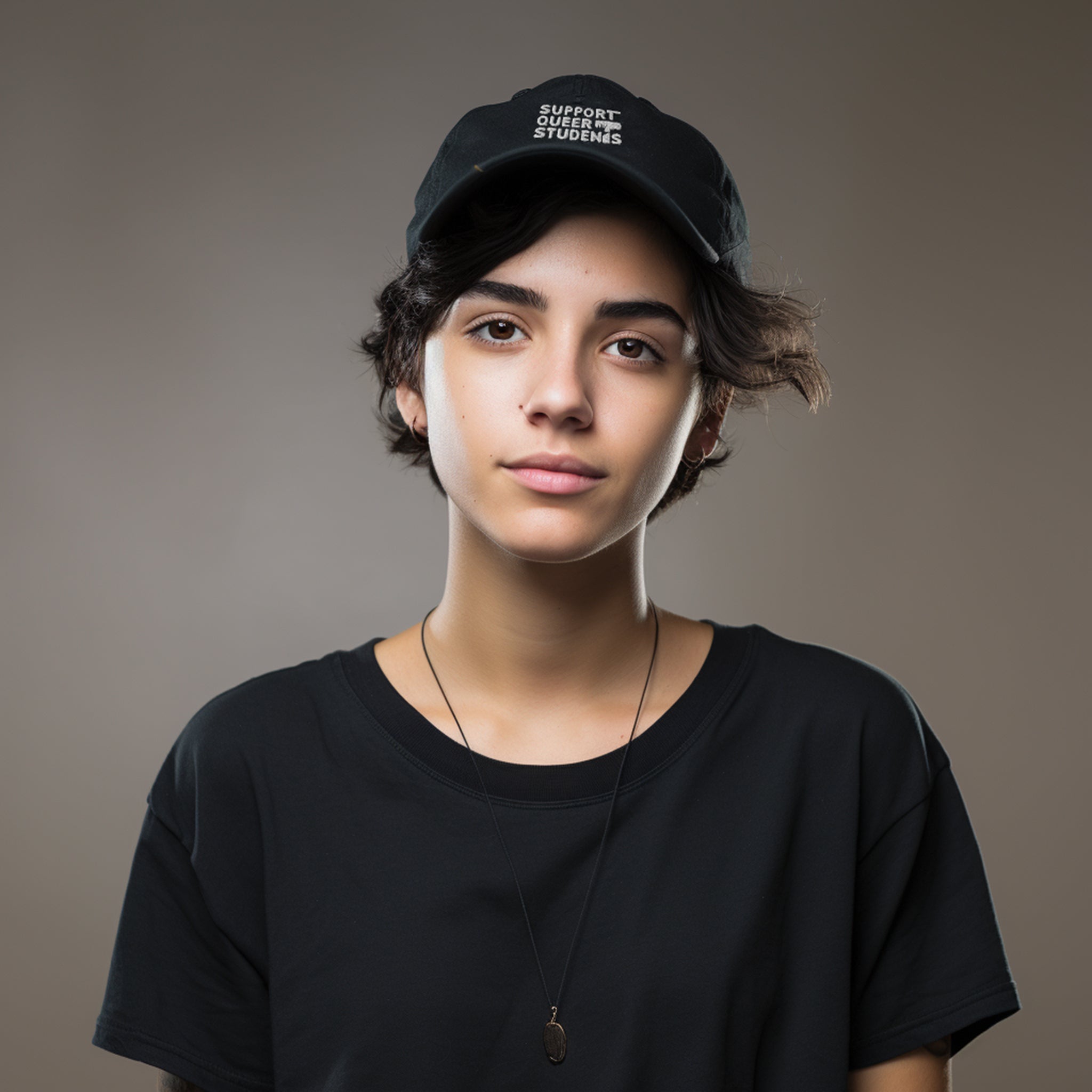 Embroidered & distressed SQS Hat