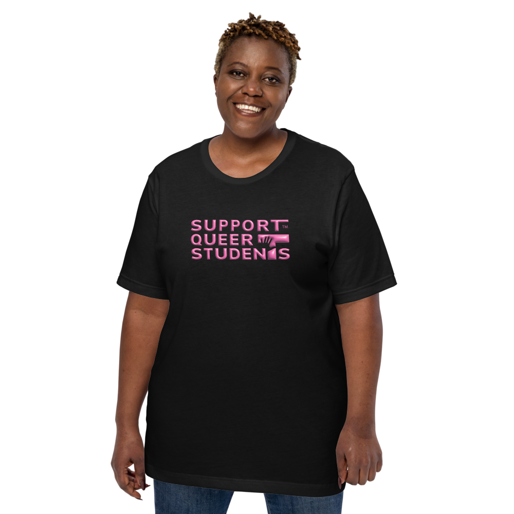 Unisex SQS Tee in Signature Black - 3D Bubble Bliss
