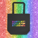 Support Queer Students Durable Eco Tote Bag – Pride Logo