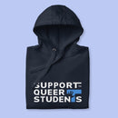 Unisex SQS Hoodie in Navy Blazer Color - Blue 'T'