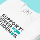 'Ghosty Campus' Tee - Vivid Teal 'T'